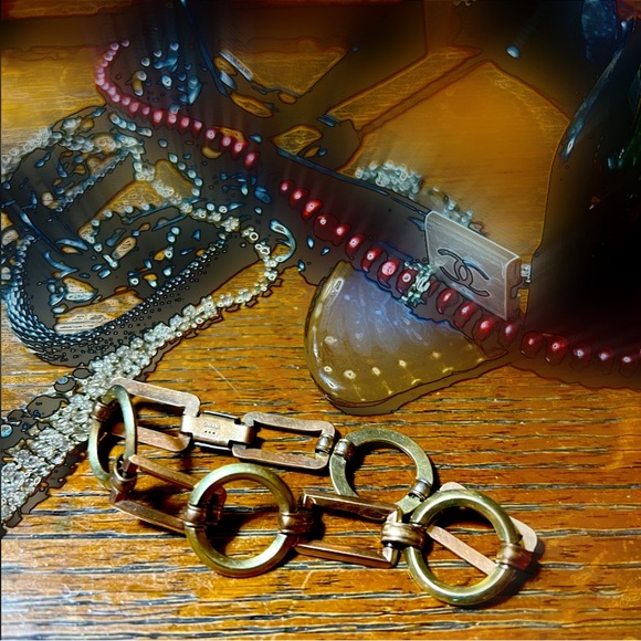 RARE - VTG Signed Krementz Gold Filled Overlay Link Bracelet - Picture 6 of 6